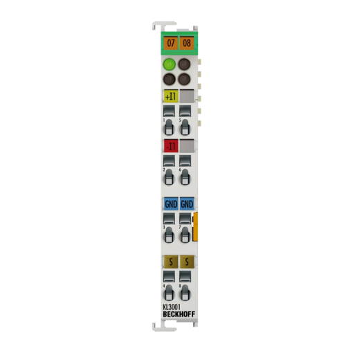 KL3001 | Bus Terminal, 1-channel analog input, voltage, ±10 V, 12 bit, differential