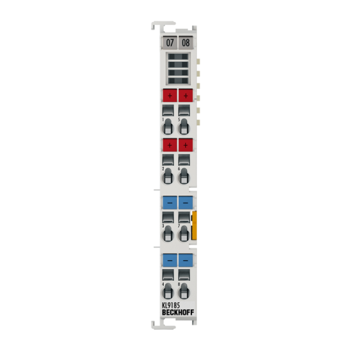 KL9185 | potential distribution terminal, 4 x 24 V DC, 4 x 0 V DC