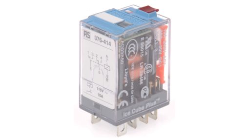 Releco Plug In Power Relay, 115V ac Coil, 10A Switching Current, DPDT