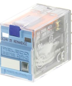 Releco Plug In Latching Power Relay, 24V dc Coil, 5A Switching Current, DPDT