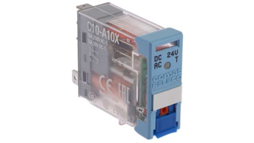 Releco Plug In Power Relay, 24V dc Coil, 10A Switching Current, SPDT