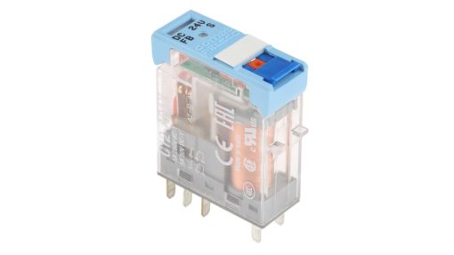 Releco PCB Mount Power Relay, 24V dc Coil, 5A Switching Current, DPDT