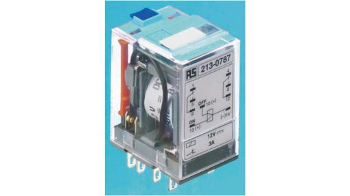 Releco Plug In Latching Power Relay, 115V ac Coil, 5A Switching Current, DPDT